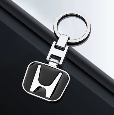 Schöner Honda Metall Schlüsselanhänger Key Chain Anhänger Farbe silber/schwarz