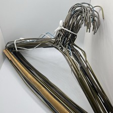 VTG MCM Mixed Metal Twisted Wire Hangers Clothes Hanger Huge Lot Of 33 1