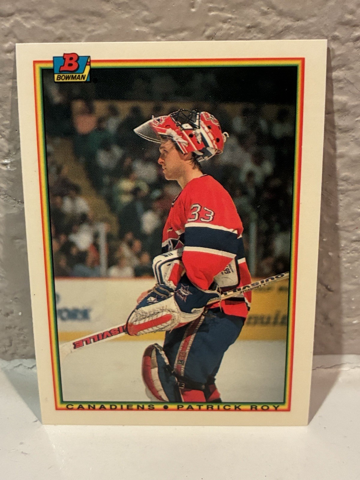 1990-91 Bowman Tiffany #50 Patrick Roy Montreal Canadiens