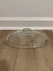 Pyrex F12C Replacement Lid Clear Oval Ribbed Casserole Corning Ware 1-1/2 Quart