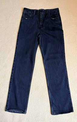 Good American Jeans Womens 14 Blue Good Icon High Rise Straight Leg Heavyweight