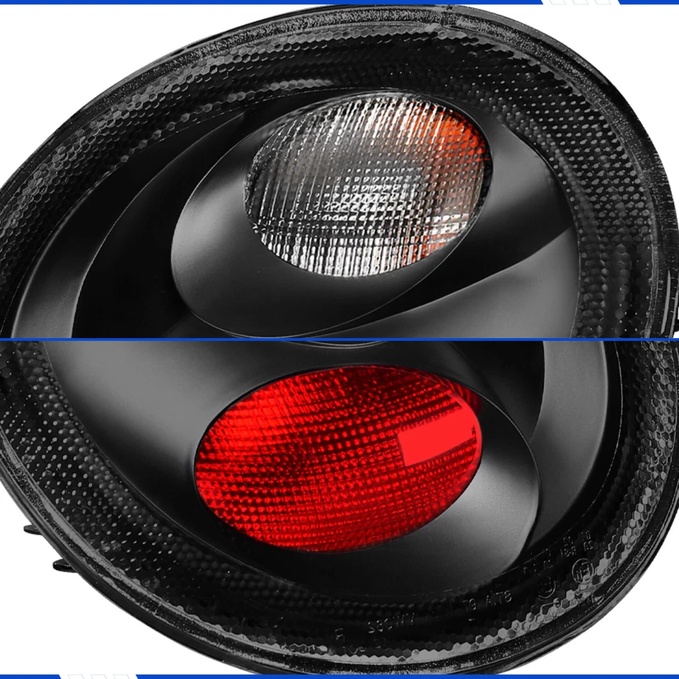 For 1998-2005 98-05 Volkswagen Beetle Black Tail Lights Brake Lamps Left+Right - Image 3 of 4