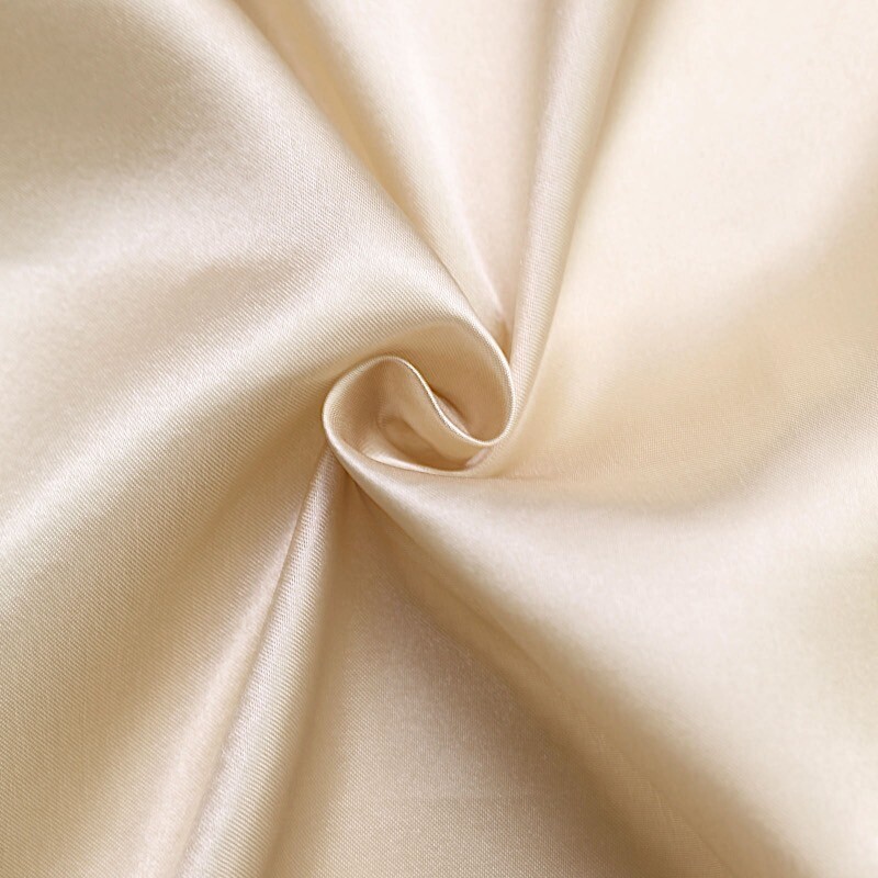 6 Beige SATIN UNIVERSAL CHAIR COVER for Wedding Banquet Reception Decorations