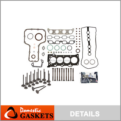 Full Gasket Set Intake Exhaust Valves Fit 00-08 Toyota 1.8L DOHC 1ZZFE