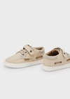 New Mayoral beige boat shoes, toddler 6.5, EU 23,NWT