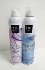 Two SGX NYC Finishing Spray - "Play It Big", "Do-It-All 3-in-1" - Super Hold