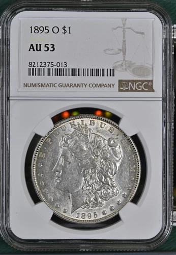 1895 O Morgan Silver Dollar NGC AU-53