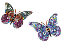 Formano Wanddeko Schmetterling ca. 24 x 18 cm aus Metall Wandbild 574176