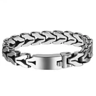 High Polished Stainless Steel Men's Heavy Bracelet Link Chain Bangle 7.48''