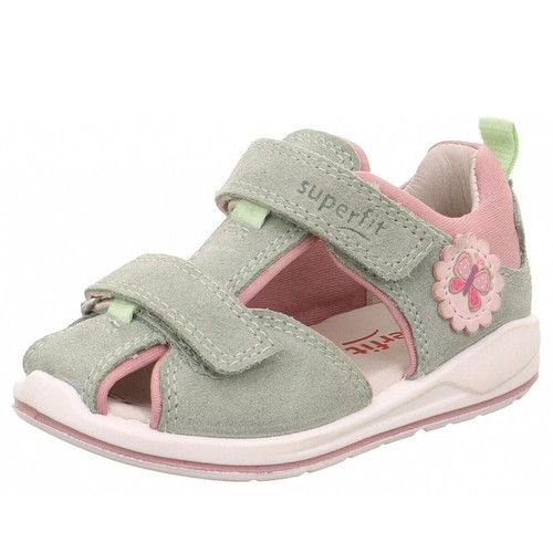 Superfit Lillo Sandale Für Mädchen – Lauflernschuh Mit Schmetterlings-Design, Klettverschluss
