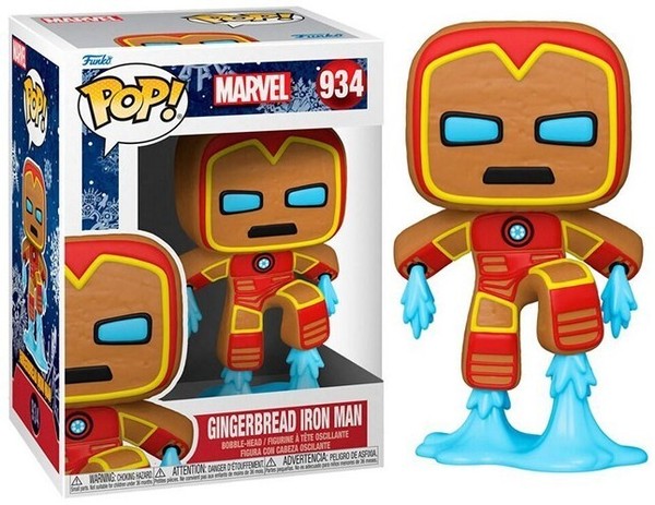 Funko Pop Heroes 934 Holiday Marvel - Gingerbread Iron Man Vinyl Neu 50658-image