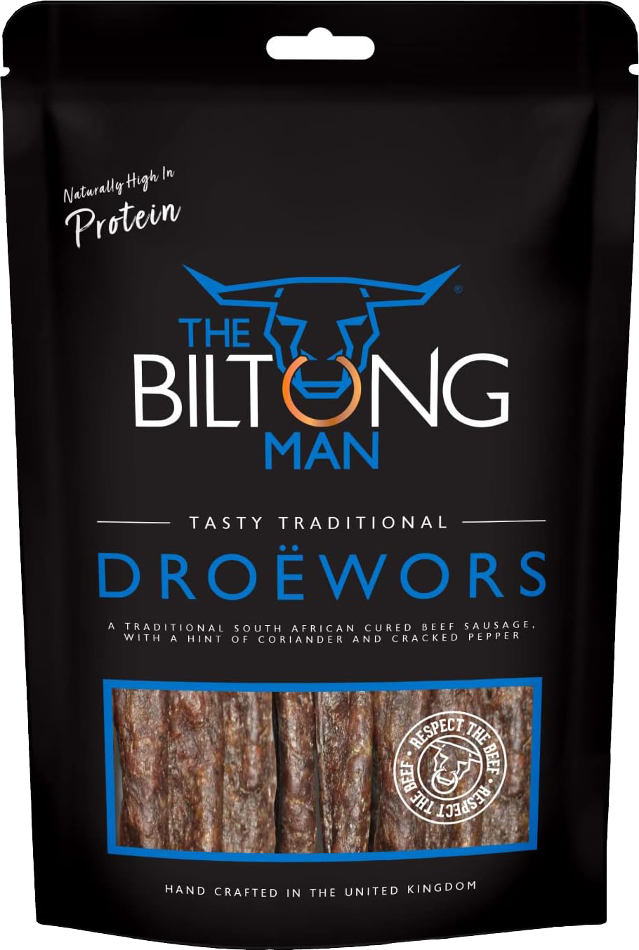 The Biltong Man | Tasty Traditional Droëwors Sticks | 250g