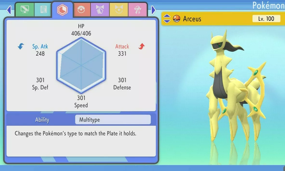 Pokemon Scarlet/Violet ✨ SHINY ARCEUS Lv100 LEGENDARY 6IV Adamant w  Masterball