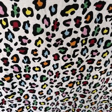 Threadbare Ladies Mickey Leopard Print Night Dress White Short Sleeve Sz 16 New