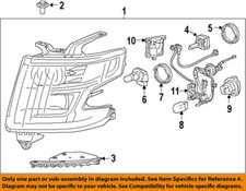 Chevrolet GM OEM Headlamp-Front Lamps-Headlamp Assembly Bracket Left 22937828