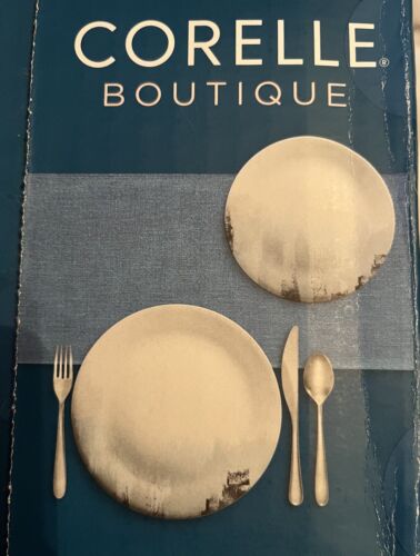 Corelle Boutique Tranquil Reflection 12 Pc Round Dinnerware Set- New - Picture 4 of 7