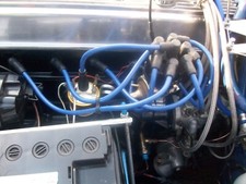 BLUE 8MM PERFORMANCE IGNITION LEADS TRIUMPH TR6 TR5 GT6 SHOW CAR LEADS. QUALITY