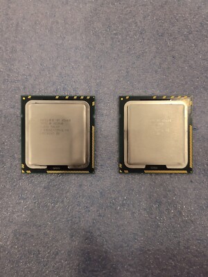 One lot of 2 Matching Pair Intel Xeon SLBV6 X5660 2.8GHz 12MB 6Core LGA1366 CPU 