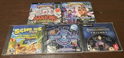 New Unopened 5x PC Game Lot Computer Games Lot