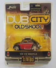 Jada Toys Dub City 59 VW Beetle Old Skool Red Black Wave 2 2006 Volkswagen