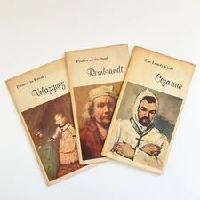 Cezanne Rembrandt Velazquez 1957 Small Books Lot of 3 Artist Booklets 