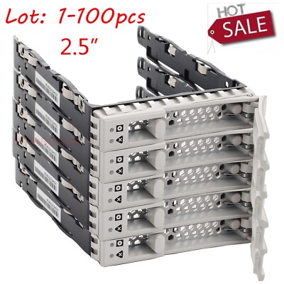 Lot SAS SATA 2.5'' HDD Tray for Cisco UCS C220 C240 C480 ML C4200 M5 74-113290-01
