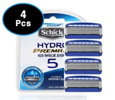 Schick Hydro 5 PREMIUM Razor Blades-4 Refill Cartridges(Power Select Compatible)