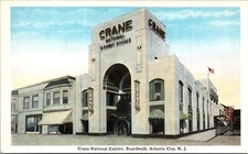 Crane National Exhibit Boardwalk Atlantic City NJ Unposted Postcard D5