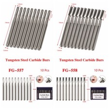 Dental FG557 FG558 Tungsten Carbide Burs Drill Straight Fissure For High Speed