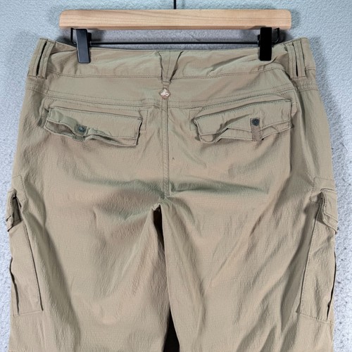 Prana Sage Convertible Cargo Pants Womens 8 Brown Roll Up Utility Hike Outdoor - Picture 10 of 15