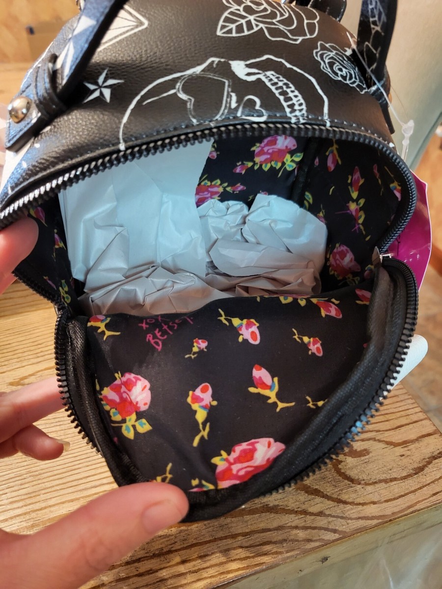 NWT Betsey Johnson XOBaybee Backpack Skull Goth Dog Convertible Backpack Mini Betsey Johnson | Bags | Nwt Betsey Johnson Xobaybee Backpack  main image 4