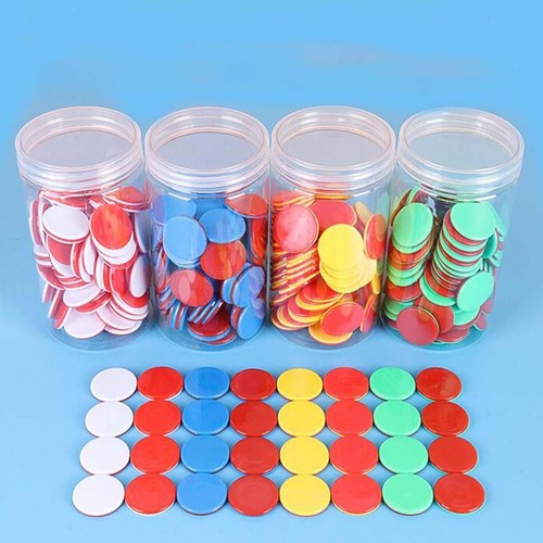 100 Compteurs Bicolores Baoblaze Pour Apprentissage Mathématiques - Jetons Bingo Rouge Vert