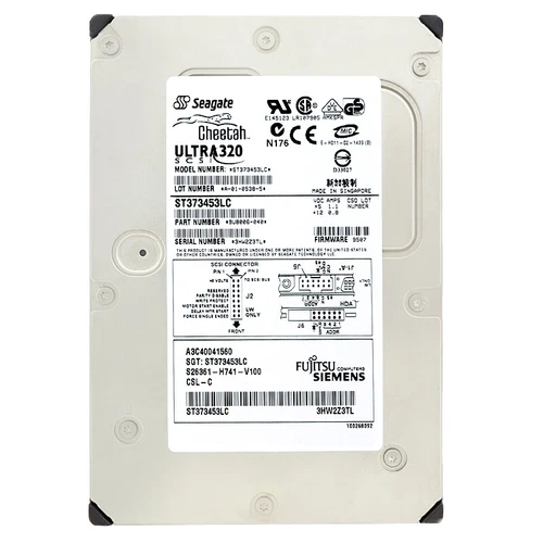 Disque Fujitsu ST373453LC 73GB 15000 RPM SCSI U320 80-PIN 3.5 " Pouces A3C40041