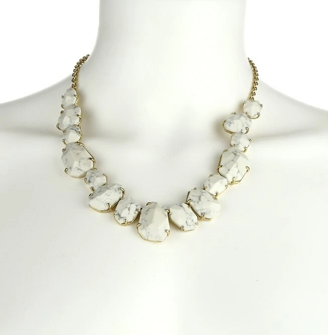 Collar frontal de piedra facetada chapado en oro de 12 k Kate Spade NY $148 Foto 2 de 2