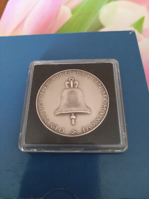 Olympische Spiele 1936 Berlin, Silber Medaille, Selten TOP