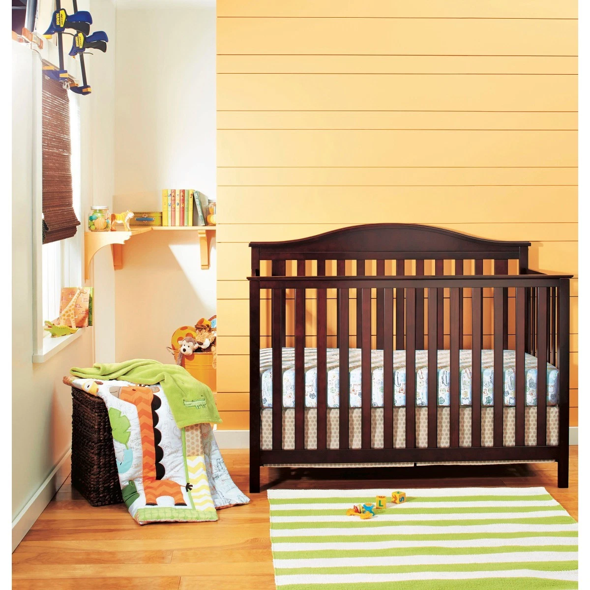 NEW Circo 4-Pc Jungle Animal Baby 4-Piece Nursery Crib Bedding Set Boys Girls