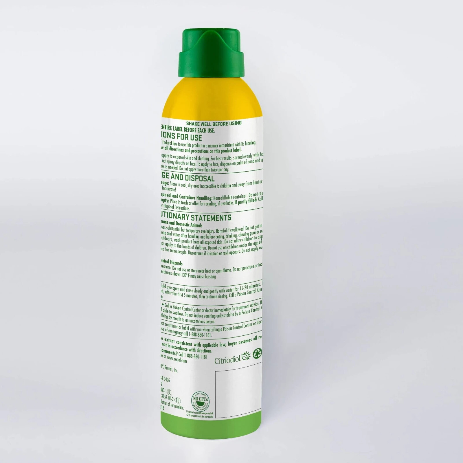 (2) pk Repel PlantBased Aerosol Insect Repellent Deet Free Lemon