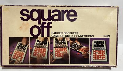 Vintage Square Off Game Parker Brothers 1972 Complete Board Game No. 107