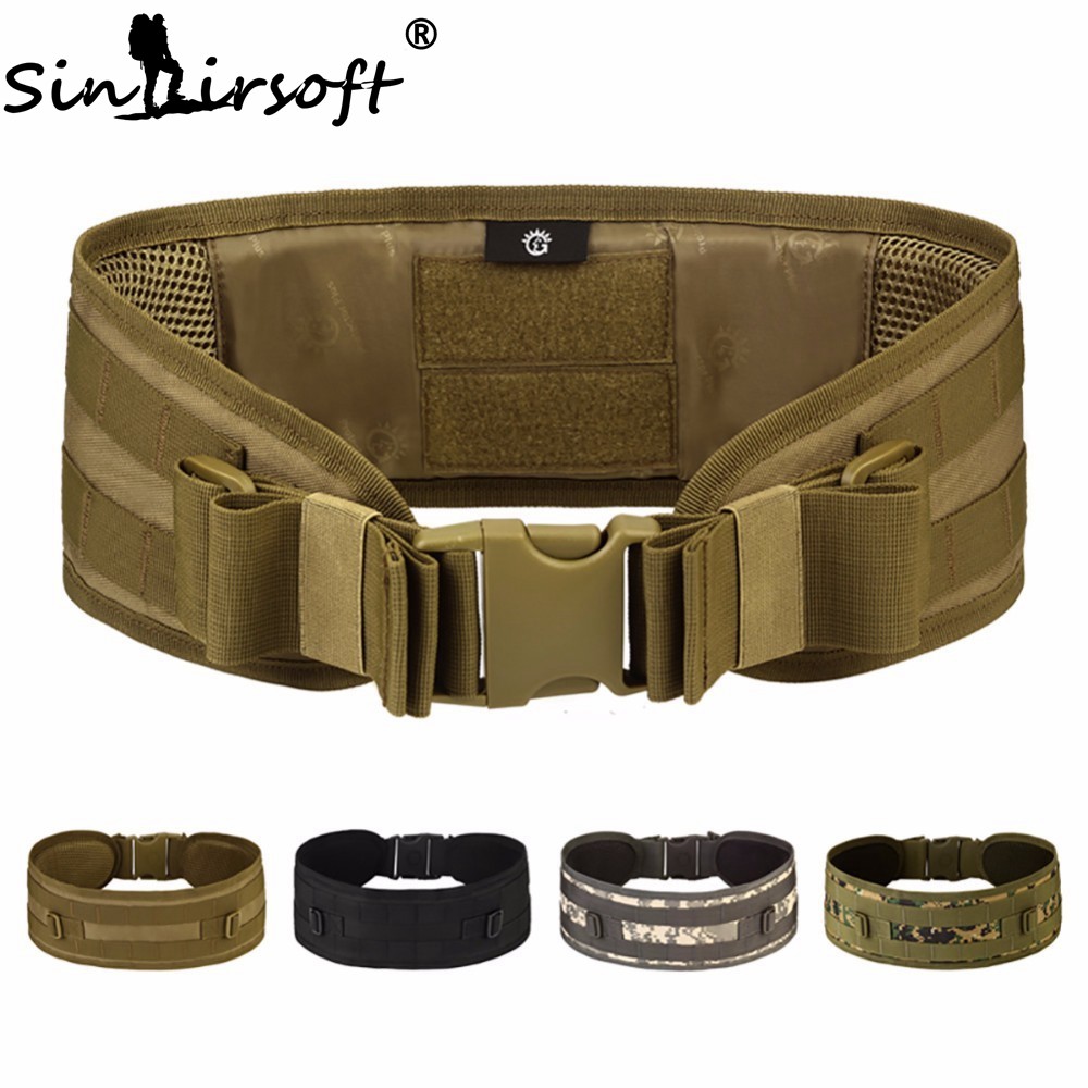 Tactical Military Hunting Mens Duty Belt Airsoft Molle Combat