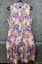 J.Crew Dress Liberty Pavilion Colorful Floral Print Mid Size 8