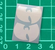 Wu-Tang White Sticker Decal diecut wutang