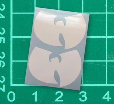 Wu-Tang White Sticker Decal diecut wutang