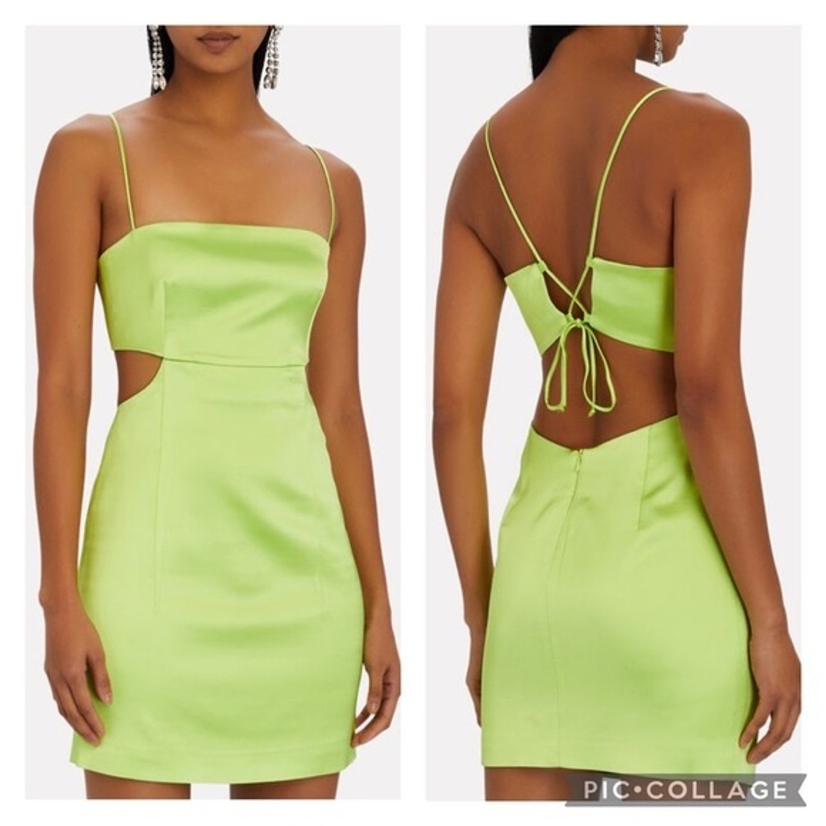 GAUGE81 Medium Green Marta Cutout Satin Mini Dress | eBay GAUGE81 Medium Green Marta Cutout Satin Mini Dress | eBay
