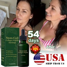 1-5X Stem Cell Collagen Peptide Oral Drops Firm Sagging Skin Reduce Wrinkle 30ml