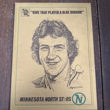 RARE 1980-81 Steve Payne Minnesota North Stars GOAL Magazine Pabst Gold Photo