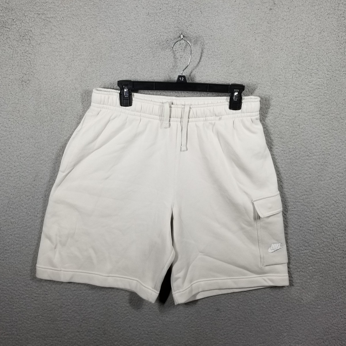 white nike cotton shorts