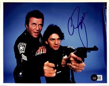 Adrian Zmed TJ Hooker Signed 8x10 Photo Beckett Certified
