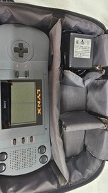 ATARI LYNX 1 CONSOLE WITH 6 GAMES AND CHARGER AND CASE--TESTED  AND ALL WORKING