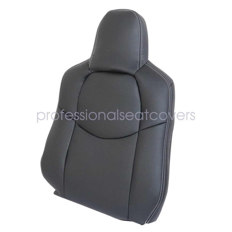 Fit For 2009 2010-2014 Mazda MX-5 Miata Passenger Top Leather Seat Cover - Black - Image 2 of 4