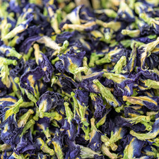 Butterfly Pea Flower India Organic Whole Dried Blue Tea 1-32 oz Bulk